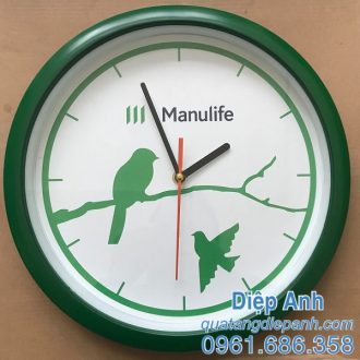 đồng hồ treo tường bảo hiểm manulife