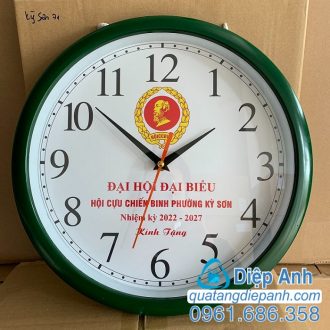 đồng hồ treo tường quà tặng đại hội cựu chiến binh