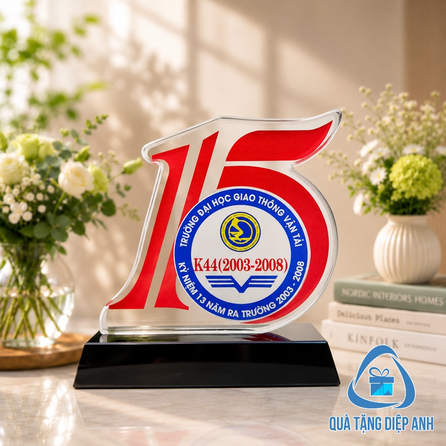 bộ số pha lê kỷ niệm 15 năm
